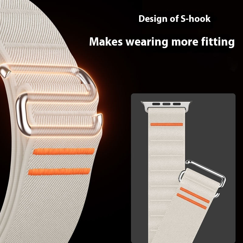 Elastic Nylon Watchband Stainless Steel Buckle