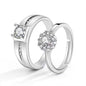 Moissanite Engagement Couple Couple Rings