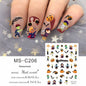 Halloween Skull Pumpkin Nail Sticker
