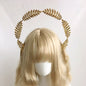 Wheat Ear Cross Feather Church Pope Golden Hair Ornament
