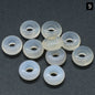5x10mm Large Hole 4mm Circle Natural Crystal Agate Jade Beads Abacus Beads