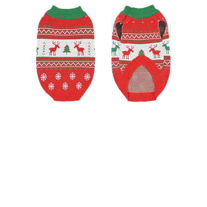 Cat Dog Snow Elk Christmas Warm Sweater