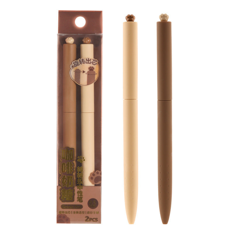 Cat's Paw Sugar Simple Quick-drying Rotating Gel Pen