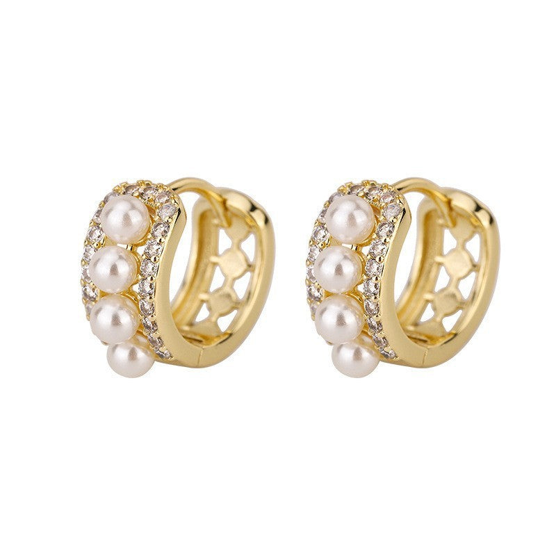 Light Luxury French Pearl Earrings