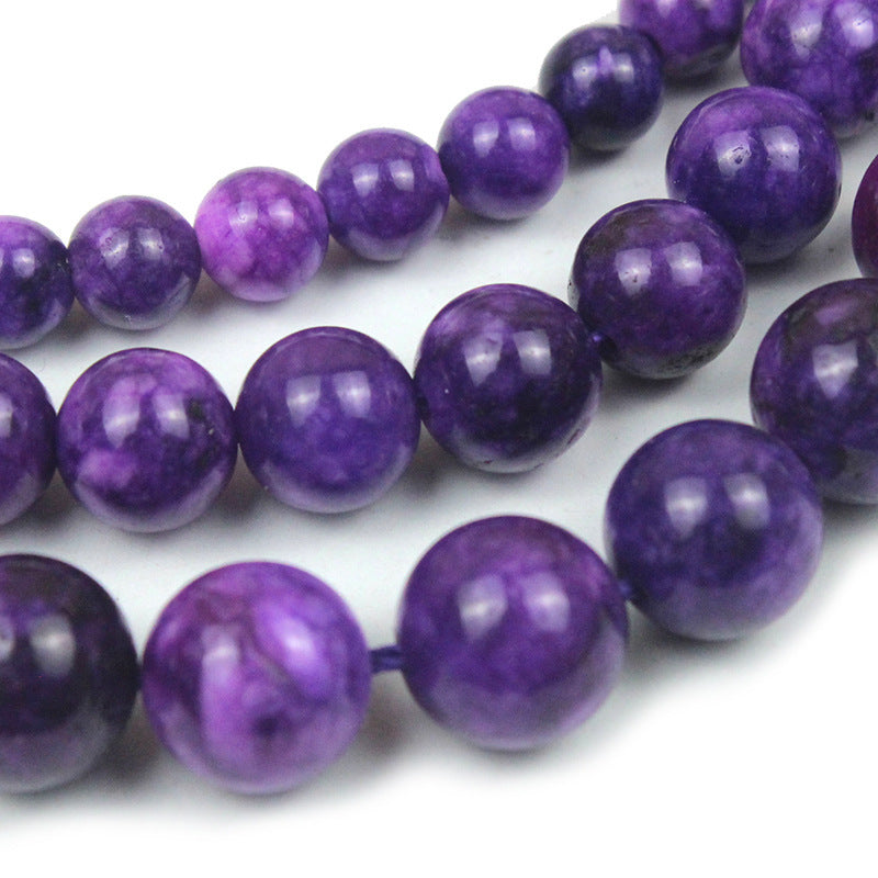 Charoite Chalcedony Stone Scattered Beads Diy Handmade Beaded