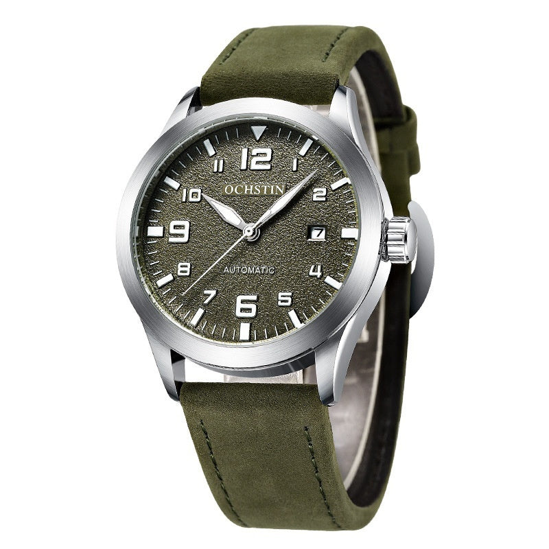 Casual Business Retro Leather Automatic Mechanical Watch