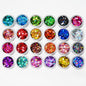 24 Color Nail Set With Circular Glitter That Sparkles