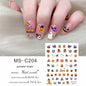 Halloween Skull Pumpkin Nail Sticker