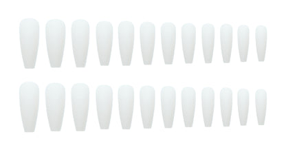 White Long T Grinding Fake Nail Tip Wear