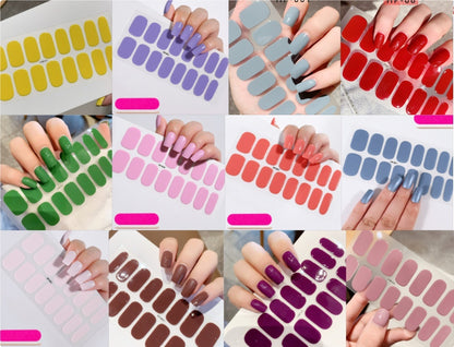 Waterproof And Durable Second Generation Semi-cured UV Nail Beauty Stickers