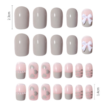 Fake Nail Patches Hand Wearing Art