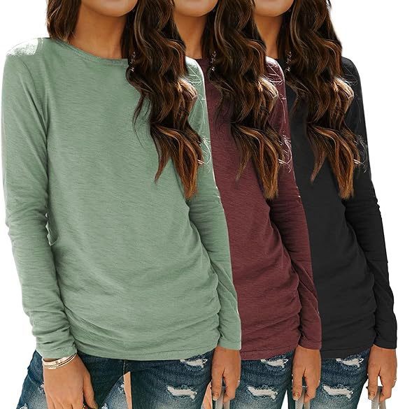 3-piece Long Sleeve Shirt Loose Autumn Top Suit