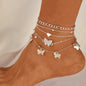 Butterfly Pendant All-match Good-looking Anklet High Sense