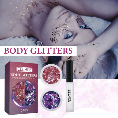 Painted Body Sequins Facial Makeup Body