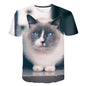 Digital Cartoon Print Loose Men's T-shirt
