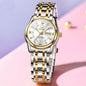 Roman Scale Fashion Calendar Quartz Watch Waterproof Ladies