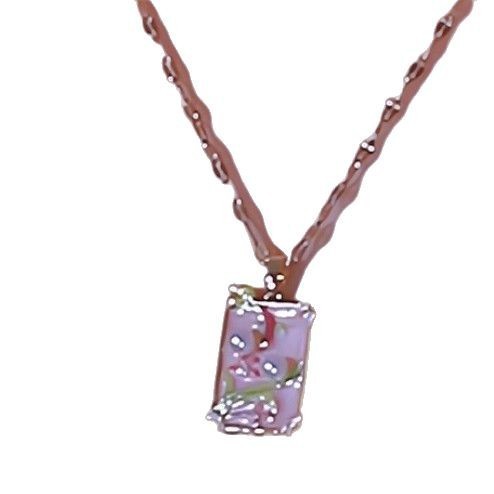 Pendant Vintage Oil Painting Style Flower Series Necklace