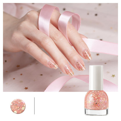 Nail Polish Female Long-lasting Tear-free Baking Free Transparent Net Red Summer Nail Polish