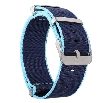 All-match Waterproof Fashion Color Hem Nylon Watchband