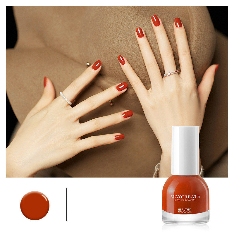 Nail Polish Female Long-lasting Tear-free Baking Free Transparent Net Red Summer Nail Polish