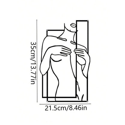 Girly Body Line Silhouette Wall Decoration