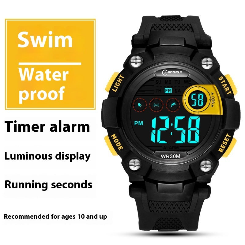 Waterproof Anti-fall Multifunctional Sports Student Electronic Watch
