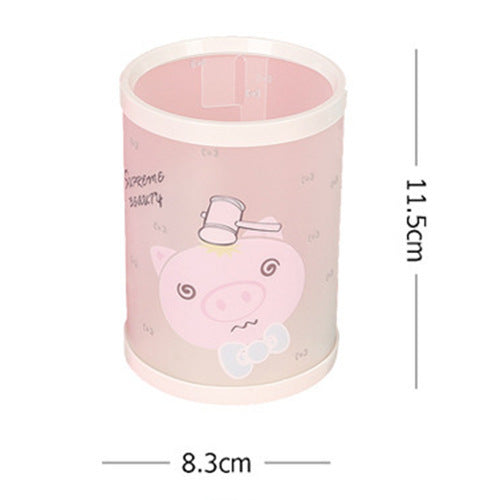 Desktop Office Storage Detachable Round Plastic Storage Cylinder