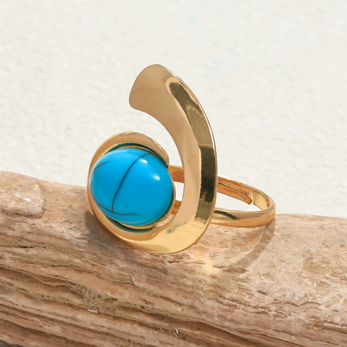 Inlaid Turquoise Spiral Earrings Necklace Bracelet Ring Set