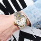 Luminous Sun Moon Star Function Men's Mechanical Watch