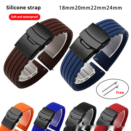 Silicone Strap Tire Stripe Waterproof Matte