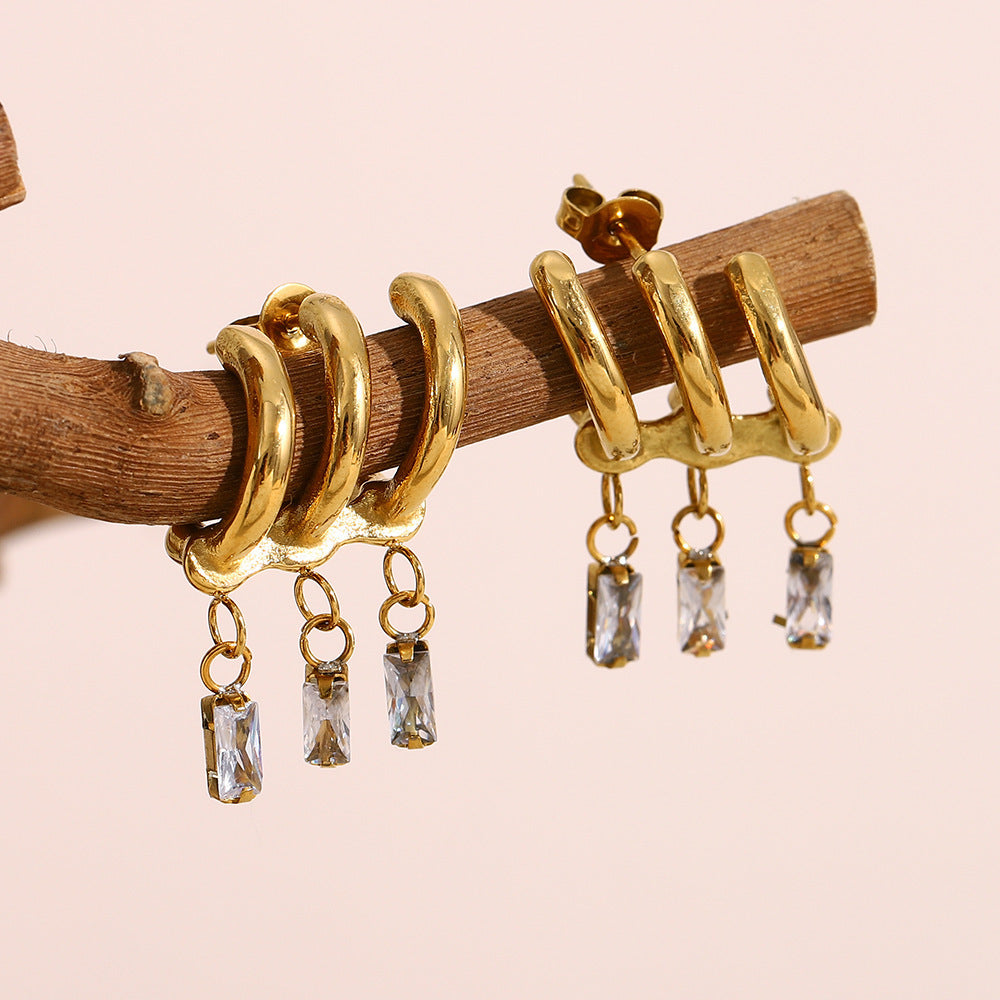 Ins Fashion Unique Design Exaggerated Earrings