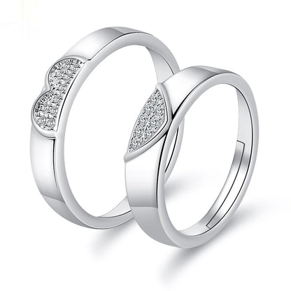 Moissanite Engagement Couple Couple Rings